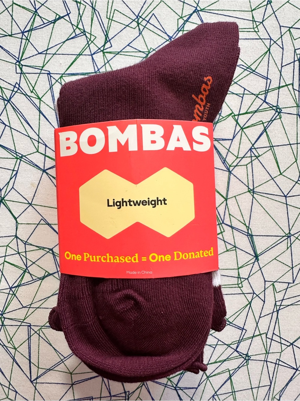 NWT Bombas Youth Lightweight Crew Socks 4-Pack Size 12T-Y3 New $36 MSRP School